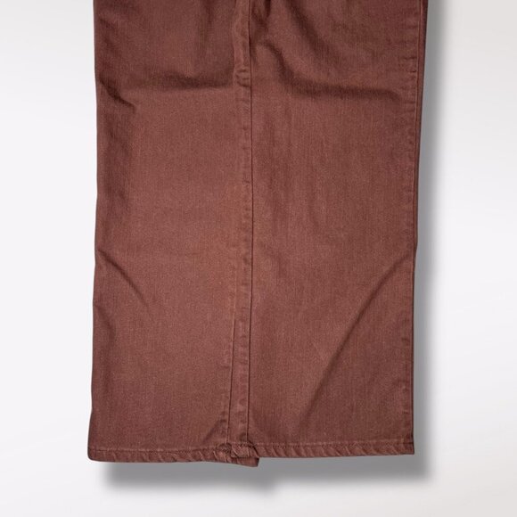 Vintage Y2K Lee Relaxed Straight Leg Brown Jean High Waist Size 8 Short - Picture 5 of 9